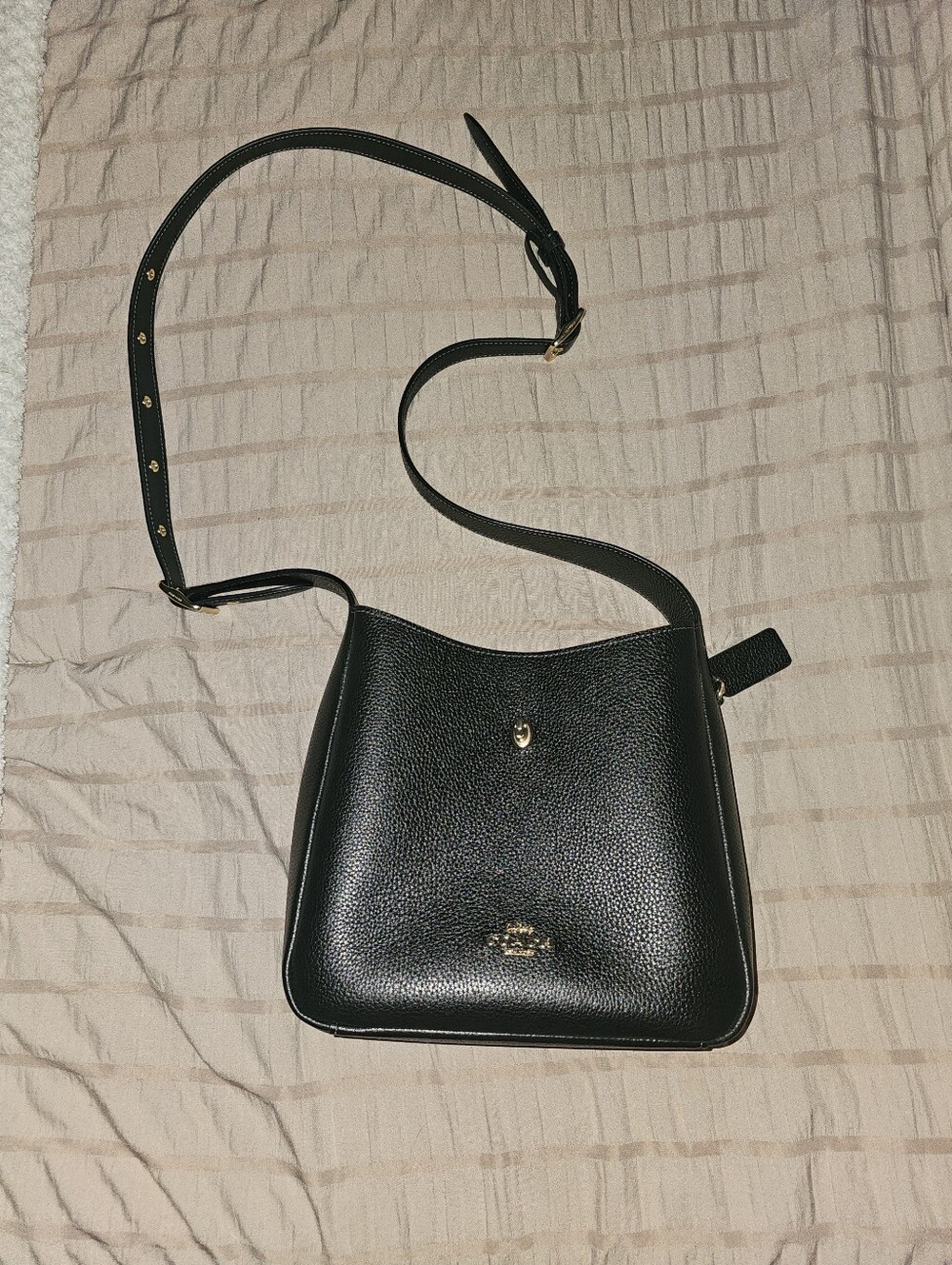 Coach Black Leather Hobo Crossbody Bag - Picture 6 of 10